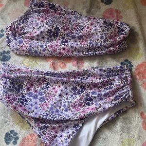 SHEIN Purple Floral Bikini